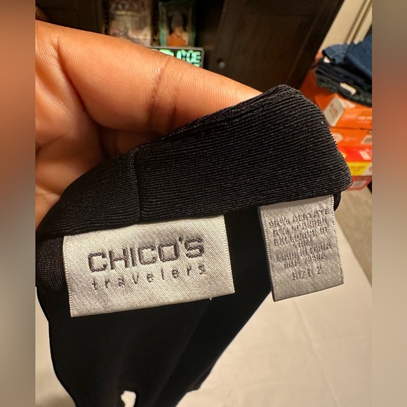 CHICO’S TRAVELERS WOMEN BEAUTIFUL 😍 EMBROIDERED OPEN FRONT CARDIGAN STRETCHY - Picture 9 of 16